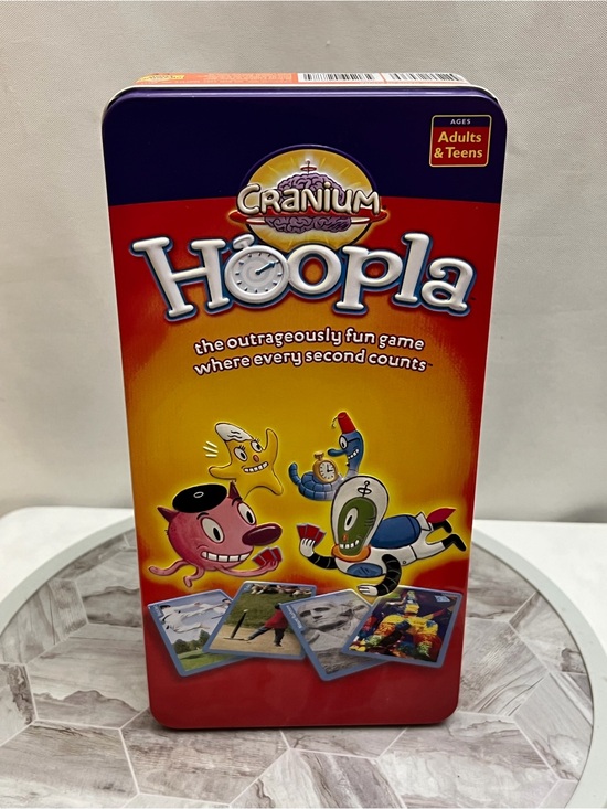 Cranium Other - Cranium Hoopla Complete Tin Card Game Adults Teens Family Party Game 2004